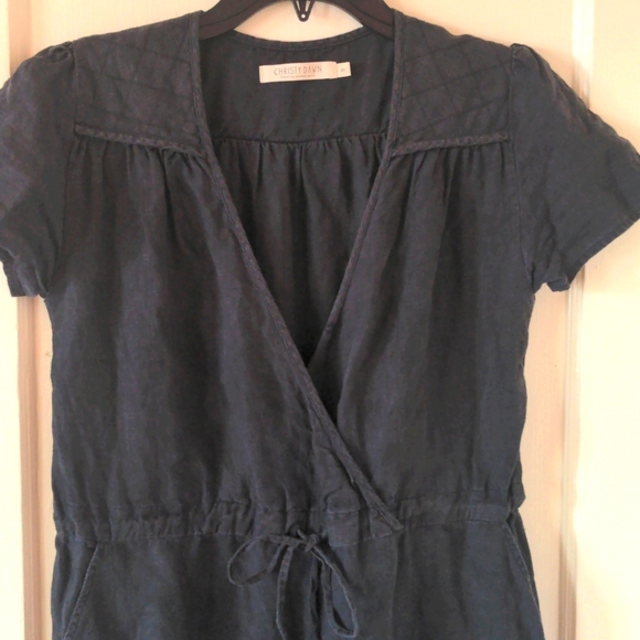 CHRISTY DAWN The Dawn Noir Jumper Wide-Leg Linen Jumpsuit - Picture 5 of 13